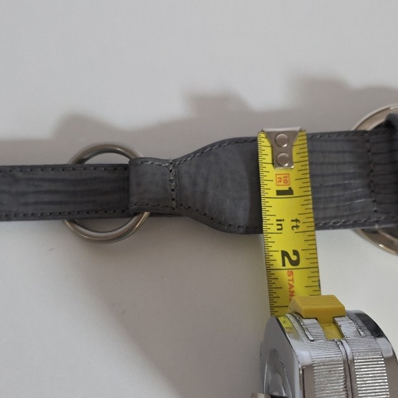 Carlisle Gray Leather Belt.  Size XS main image 7